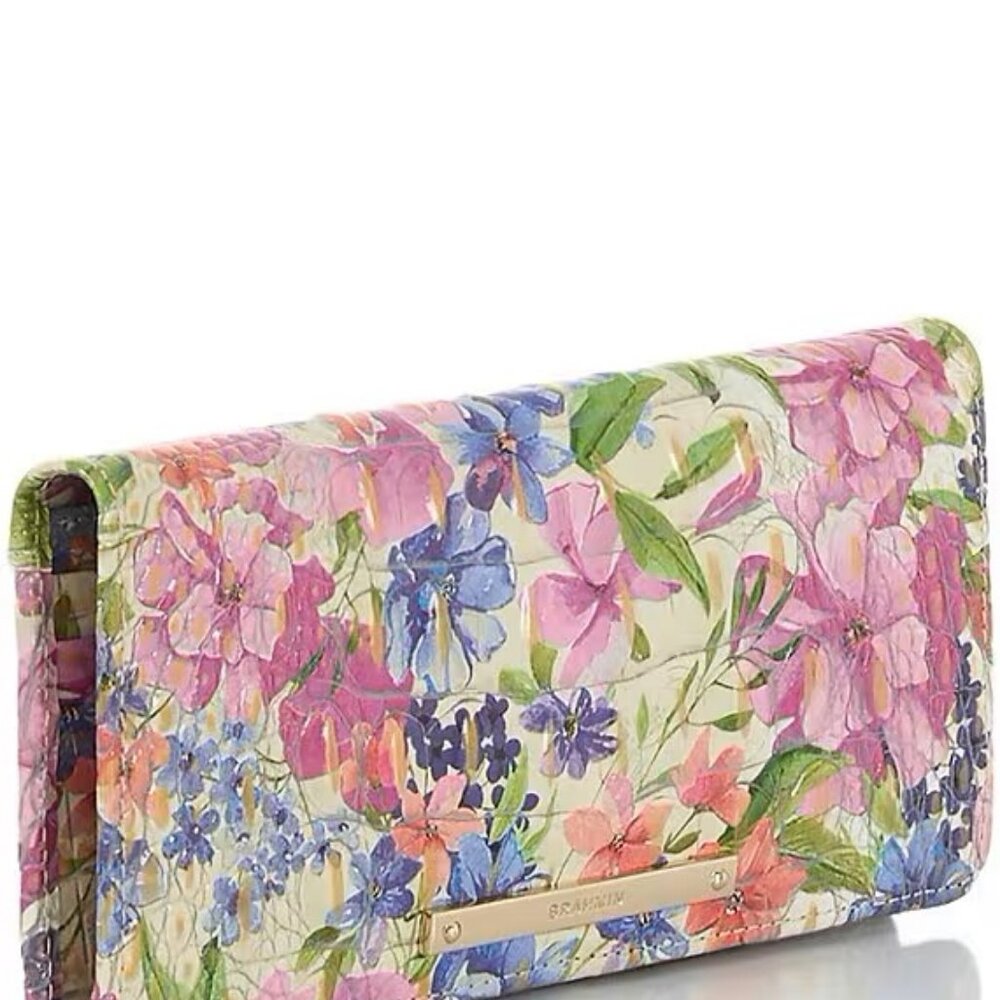 Brahmin Ombre Melbourne Collection Homegrown Adelle Leather Bifold Wallet